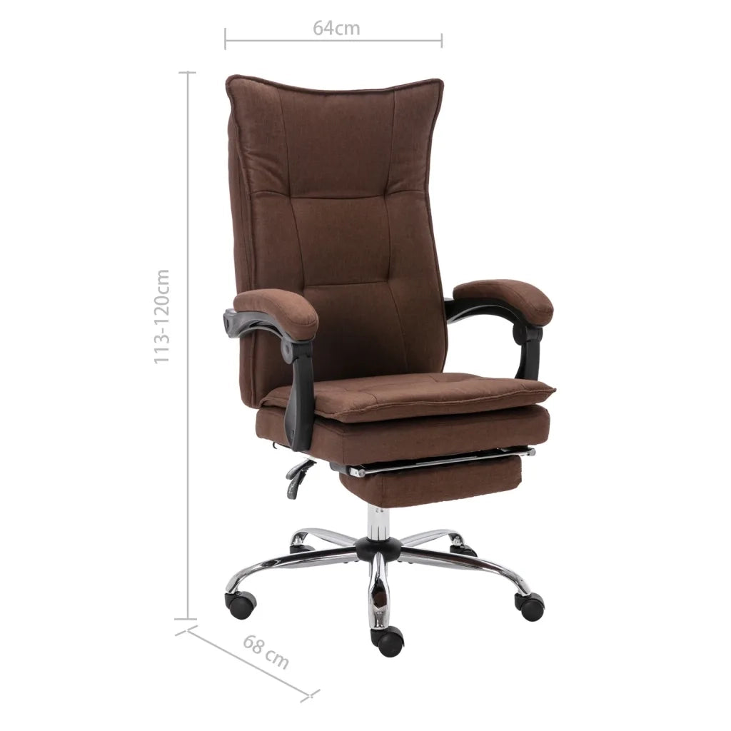 Sedia da Ufficio Marrone in Tessuto cod mxl 9248