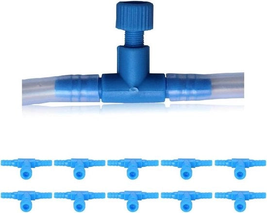 Connettori per tubi di aerazione acquari - 10 pezzi T-connettori per tubi di aerazione acquari.