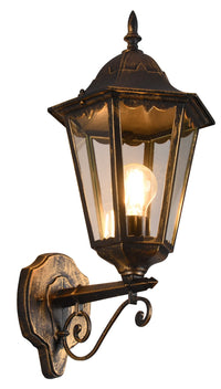 Applique da Esterno Attacco E27 in Alluminio Ruggine