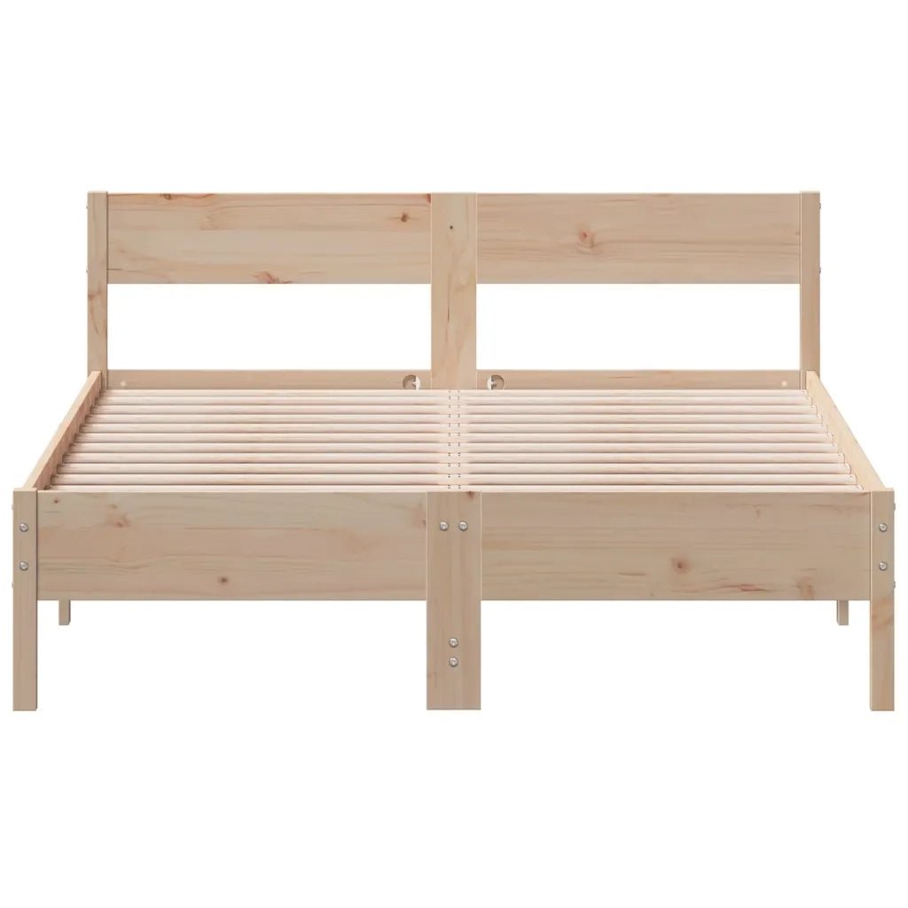 Letto senza Materasso 140x200 cm in Legno Massello di Pino 842750
