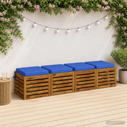 Cuscini per Sedia in 4 Pezzi SOEST 4 pz 100% Poliestere 944485