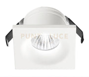 GFA851N- FARETTO DA INCASSO QUADRATO BIANCO LED 4000K 340LM 4W 4,5X4,5CM ALLUMINIO E VETRO