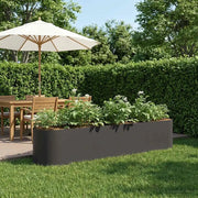 Letto rialzato da giardino Nero 200 x 40 x 40 cm 8011691