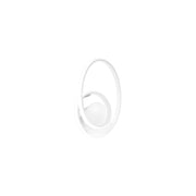 Lampada a parete Diva A Bianco - Applique LED 21W 3000K 1320lm in alluminio satinato e silicone opale, Dimmerabile taglio di fase - Gealuce