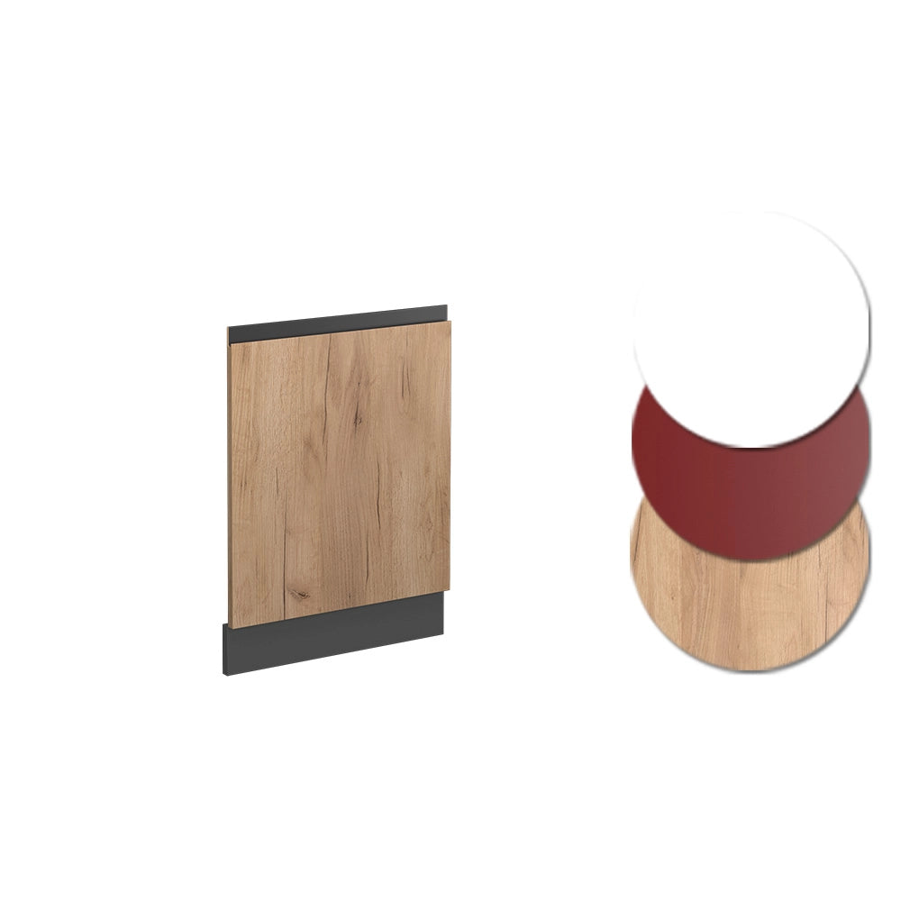 Pannello frontale R-Line Rovere dorato/Antracite 44.6 cm Forma a J, senza piano di lavoro Vicco