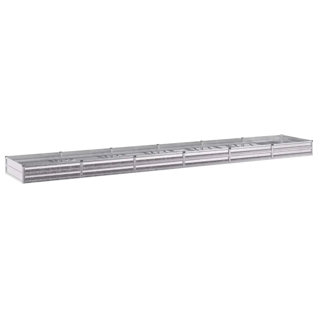 Letto rialzato da giardino Argento 480 x 80 x 24 cm 8006522