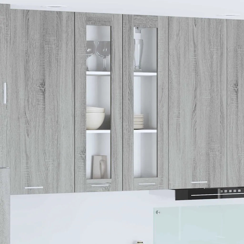 Armadio pensile con porta Grigio Sonoma 60 x 31 x 100 cm