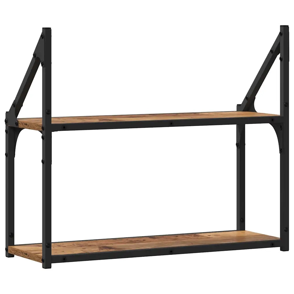 Scaffale da parete | Ripiano a parete | Mensola a parete Legno vecchio 60 x 21 x 51 cm