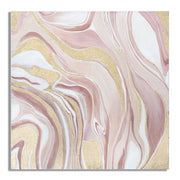 Stampa su Tela Marmo 9, Multicolore, Legno, 80x2,8x80 cm