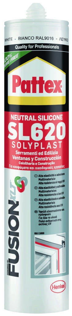 Henkel SIGILLANTE NEUTRO SERRAMENTI ED EDILIZIA PATTEX FUSION SL620 ml. 300 - Rame Ral 8004