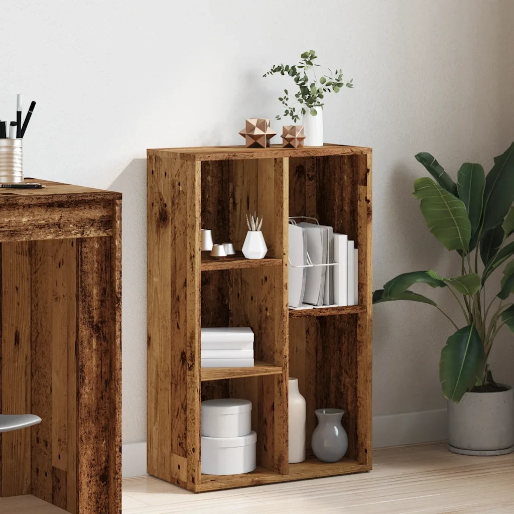 Libreria Legno Antico 50x25x80 cm in Legno Multistrato