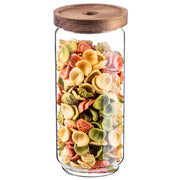 KADAX 3 contenitori in vetro per alimenti, spezie e pasta con coperchio, barattolo da 950 ml