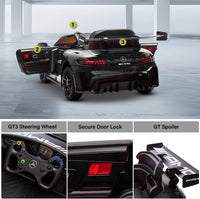 Macchina Elettrica per Bambini Licenza Ufficiale Mercedes Benz GT3 Telecomandata 12V 4,5Ah Nero