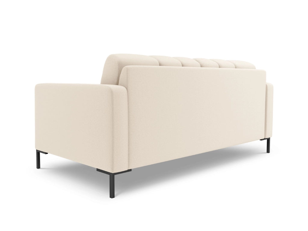Cosmopolitan Design - Divano "Bali" 3 posti in tessuto strutturato beige chiaro 