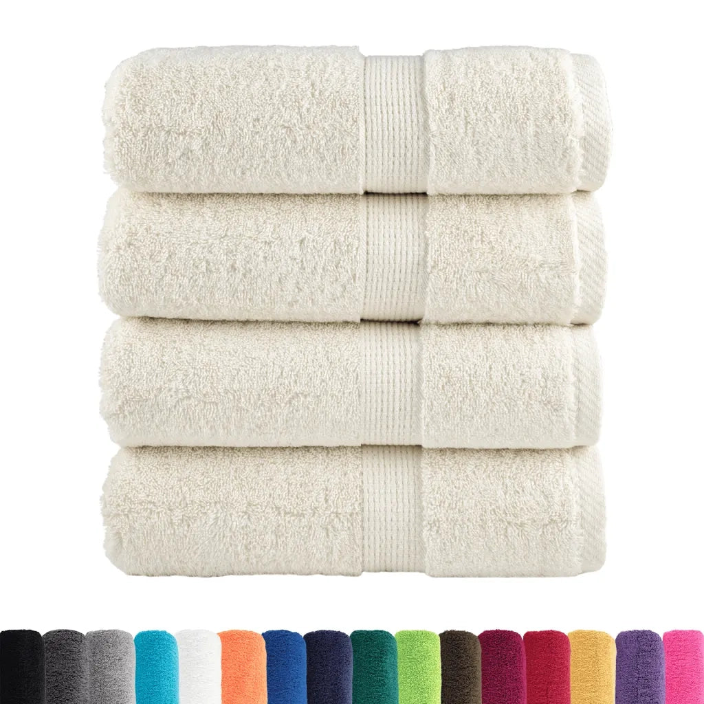 Salviette Premium SOLUND 4 pz Crema 30x30 cm 600 g/mÂ²