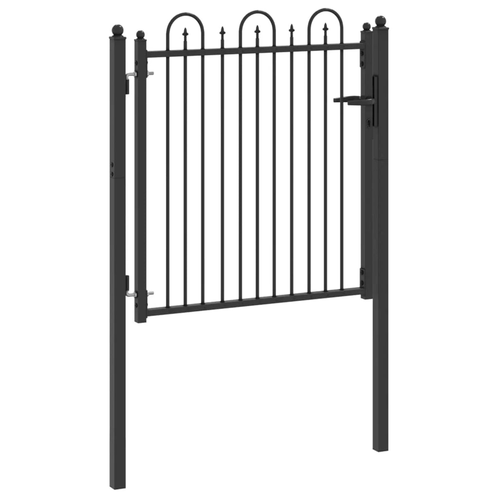 Cancello per recinzione HORST 100 x 100 cm Metallo Nero 42034054