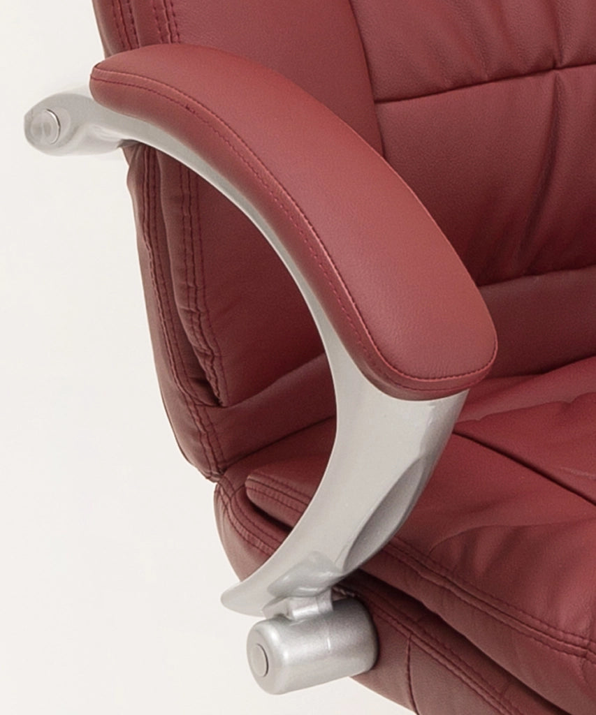Coppia poltrone ospite modello Roger color bordeaux per ufficio studio professionale