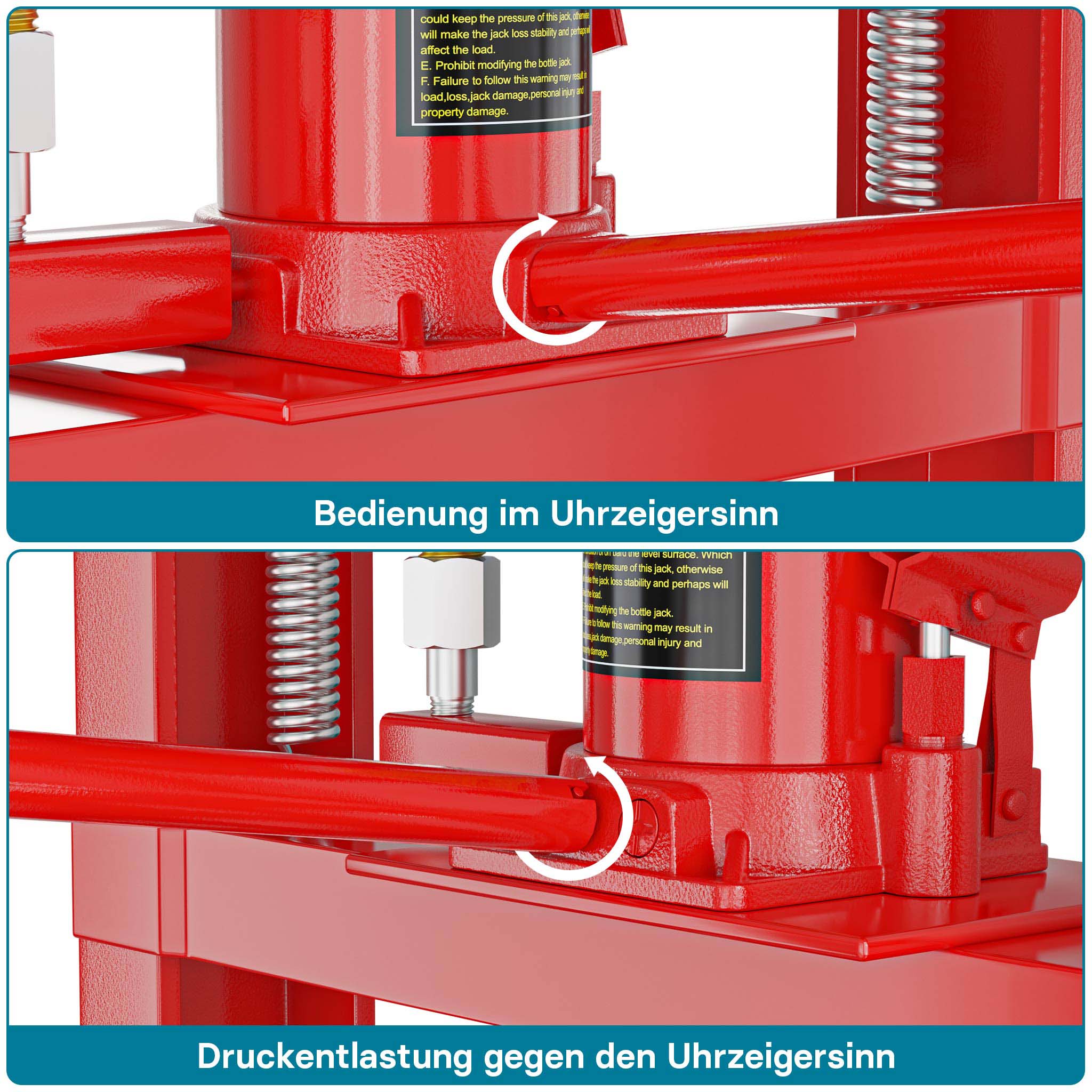 Pressa idraulica da officina 12t Pressa a telaio per cuscinetti con manometro