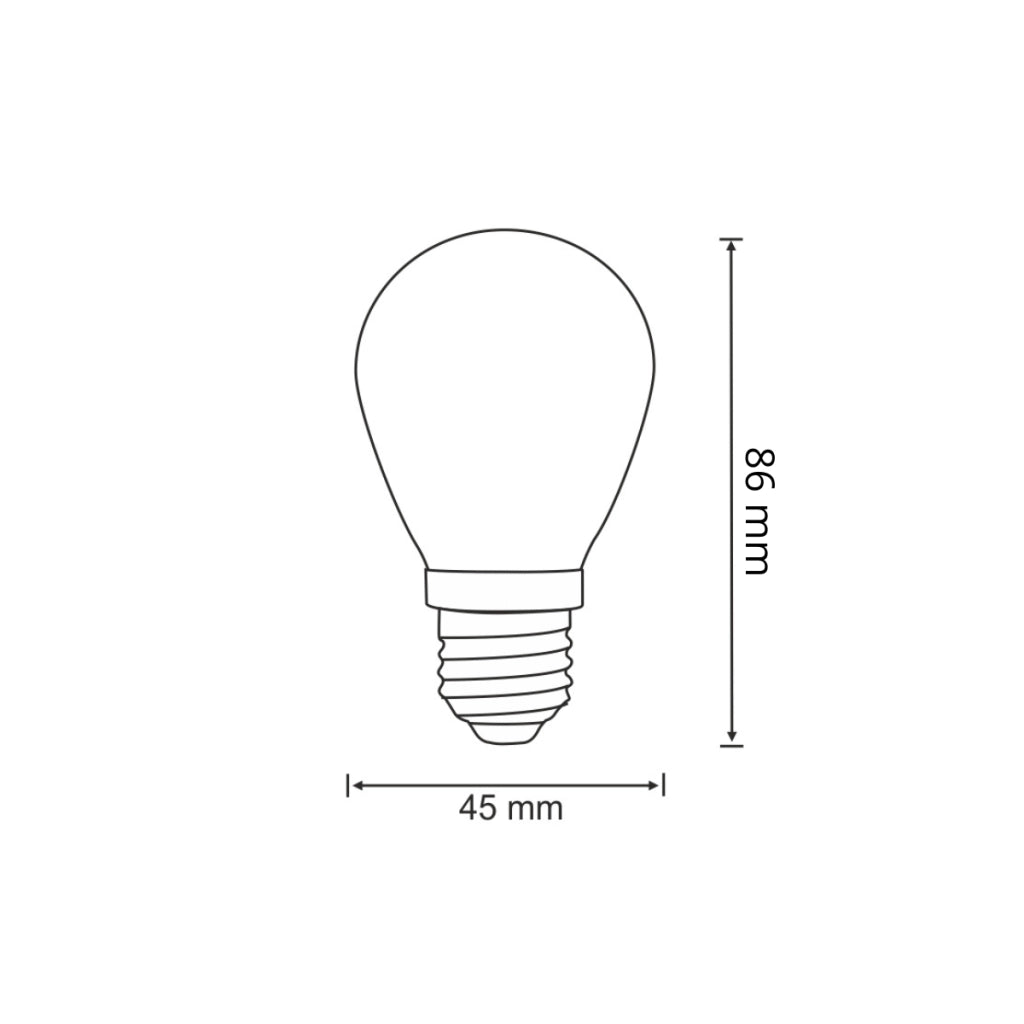 Polux PARTY 2x lampadine LED S14 filamento 36V E27 2200K