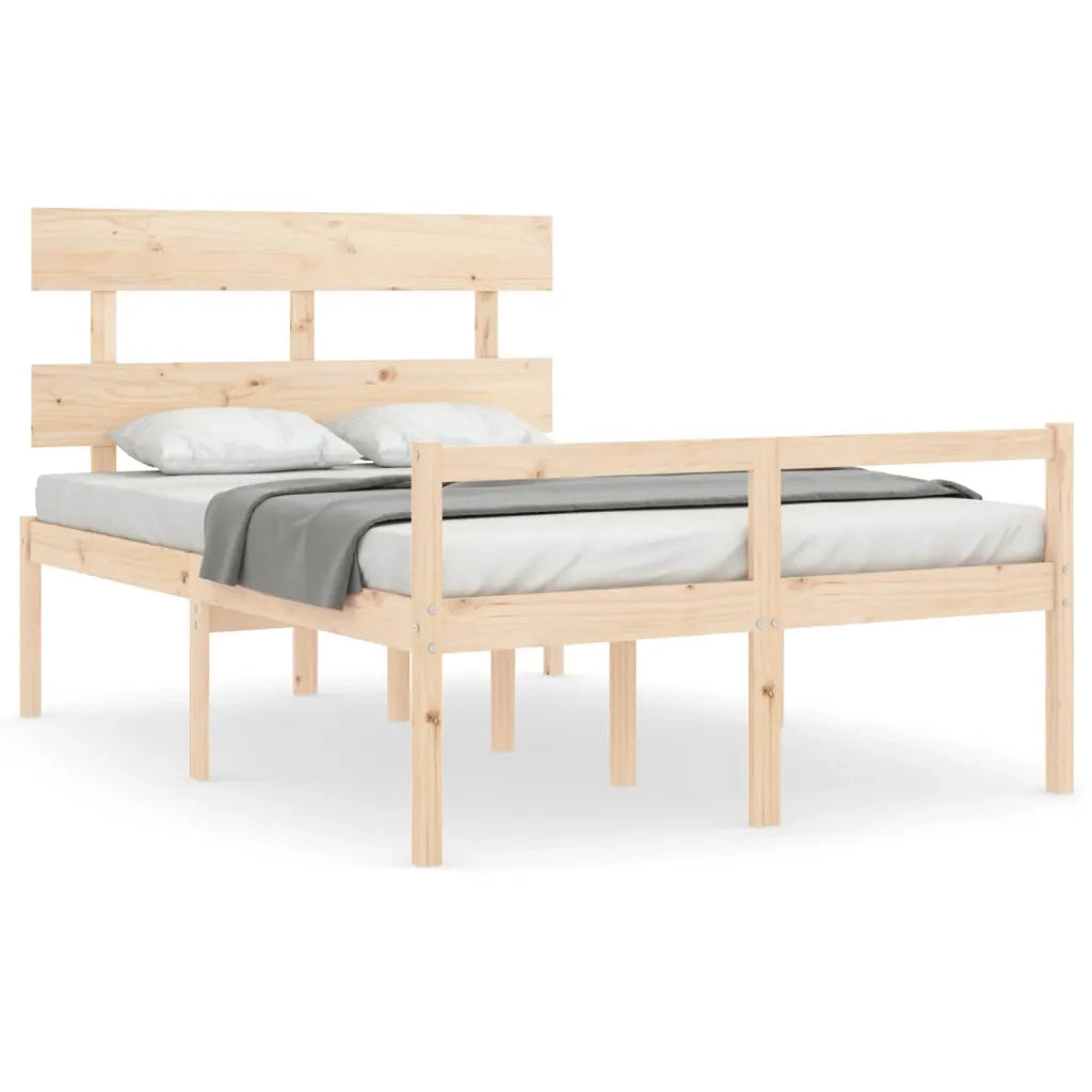 Letto per Anziani con Testiera Small Double in Legno Massello