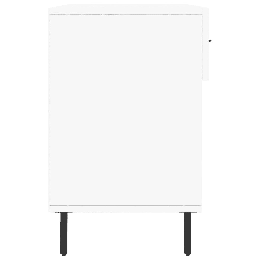 Panca Porta Scarpe-Sgabello-Panca Scarpiera Bianca 102x35x55 cm in Legno Multistrato 183300