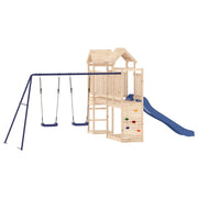 Altalene per parco giochi all'aperto scivolo altalene robuste giochi da giardino 495 x 339 x 214 cm legno di pino massiccio 02_0004641