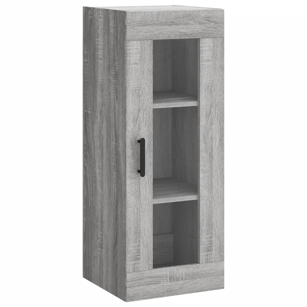 Credenza-Buffet-Armadio da cucina Grigio Sonoma 34,5x34x180 cm in Legno Multistrato 740282