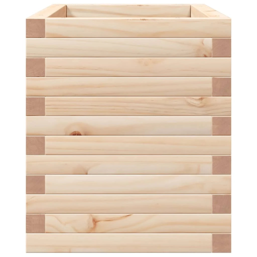 Fioriera rialzata per piante fiori patio giardino 70 x 40 x 45,5 cm legno di pino massiccio marrone 02_0037778