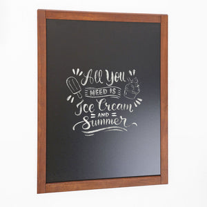 Lavagna con Cornice in Legno 60x80 cm in Legno Dark Wood