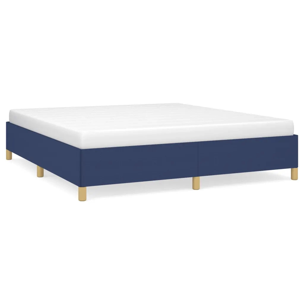 Giroletto senza Materasso-Struttura Letto Blu 180x200 cm in Tessuto 440186