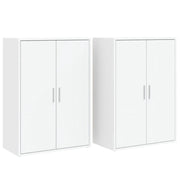 Buffet credenza cassettiera armadio mobile contenitore organizer per cucina soggiorno salotti set da 2 60 x 31 x 84 cm legno ingegnerizzato bianco 02_0036677