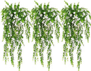 Fiori di arte appesi - set da 3 - per interni ed esterni - piante artificiali - klimatrophyte artificiale