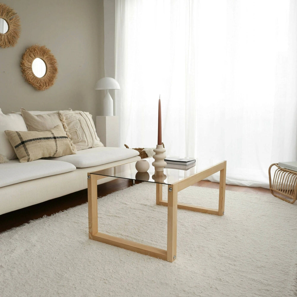 Aldino, Tavolino da Salotto Portariviste, 85x55x40h cm Marrone Rovere