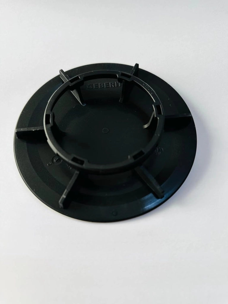 Tappo per piletta Geberit foro da 90, per sifone doccia, colore nero opaco