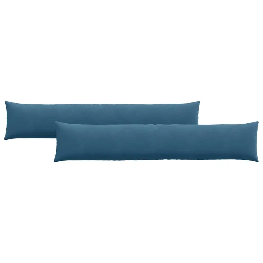 Cuscini da Divano 2 pcs Blu 200 x 40 cm Tessuto in Cords