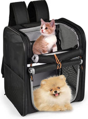 Borsa per cani Borsa per gatti Borsa per animali portatile Opaca borsa per animali con chiusura anti-scivolo (M, 2.0 Nero)
