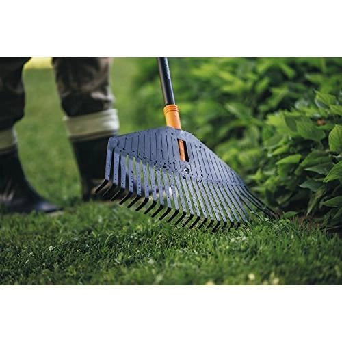 Fiskars 1003465 rastrello Rastrello con paletta per foglie Nero