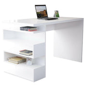 Kate, Scrivania un Ripiano, 120x60x75h cm Bianco