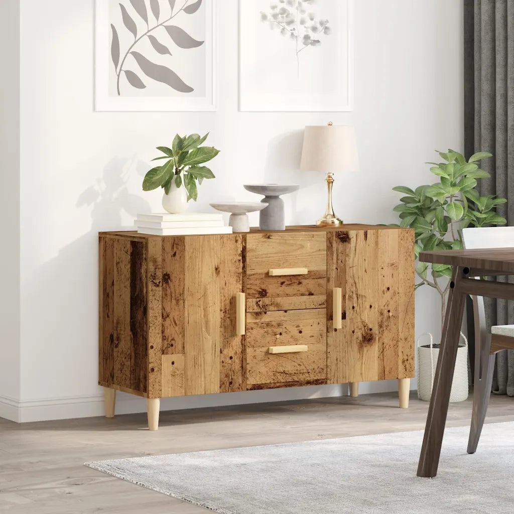Credenza-Buffet-Armadio da cucina Legno Antico 100x36x60 cm in Legno Multistrato 502488
