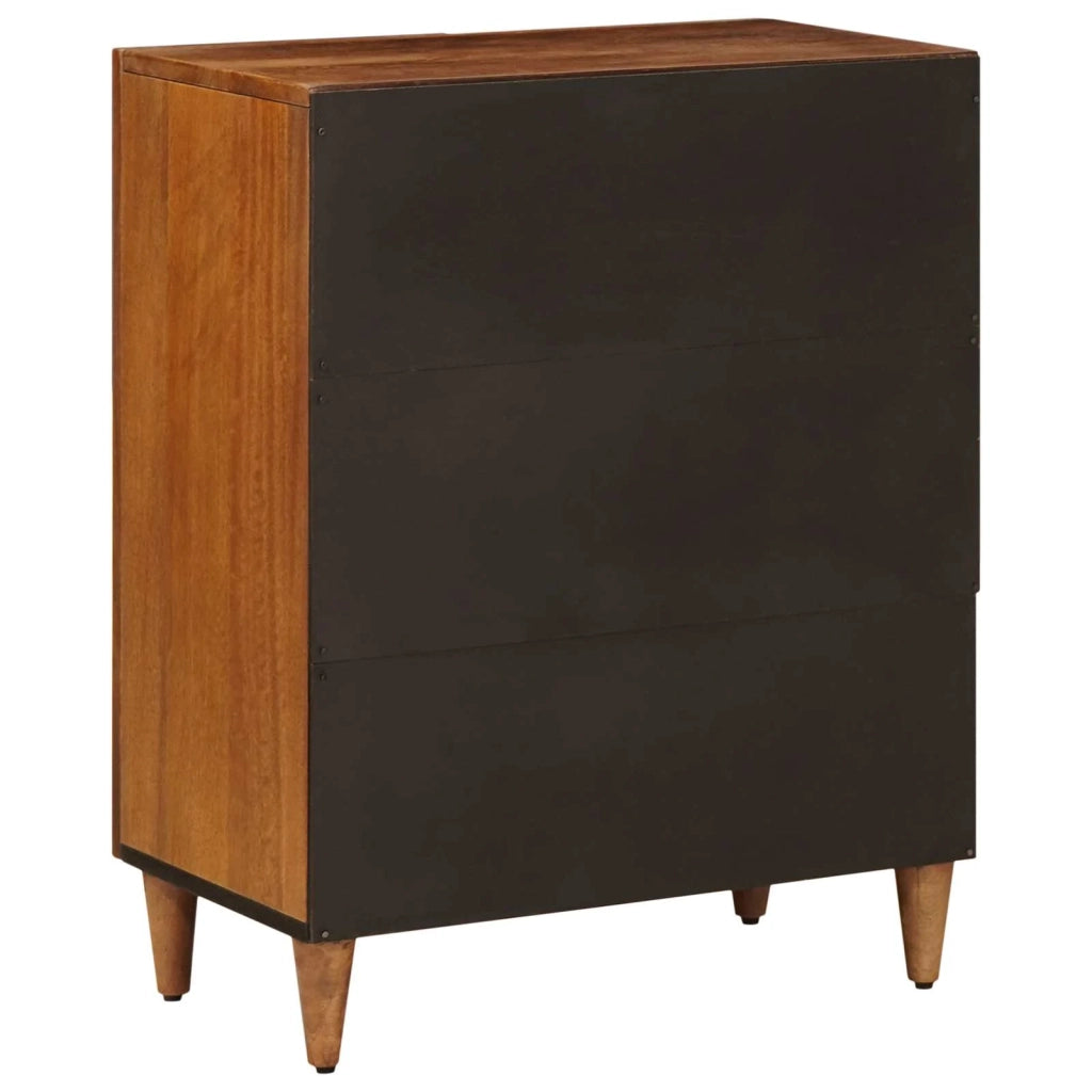 Credenza | Madia | Buffet da pranzo | Armadio da pranzo Noce 60 x 33 x 75 cm Legno di mango massello