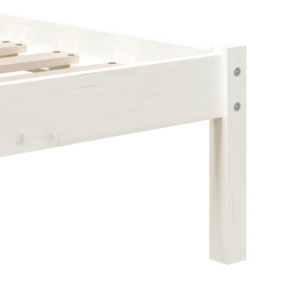 Giroletto Bianco in Legno Massello di Pino 90x200 cm 3101204