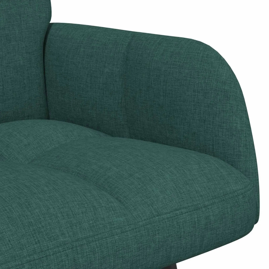 Sofa a Due Posti Verde Scuro 115 x 61 x 87 cm Tessuto