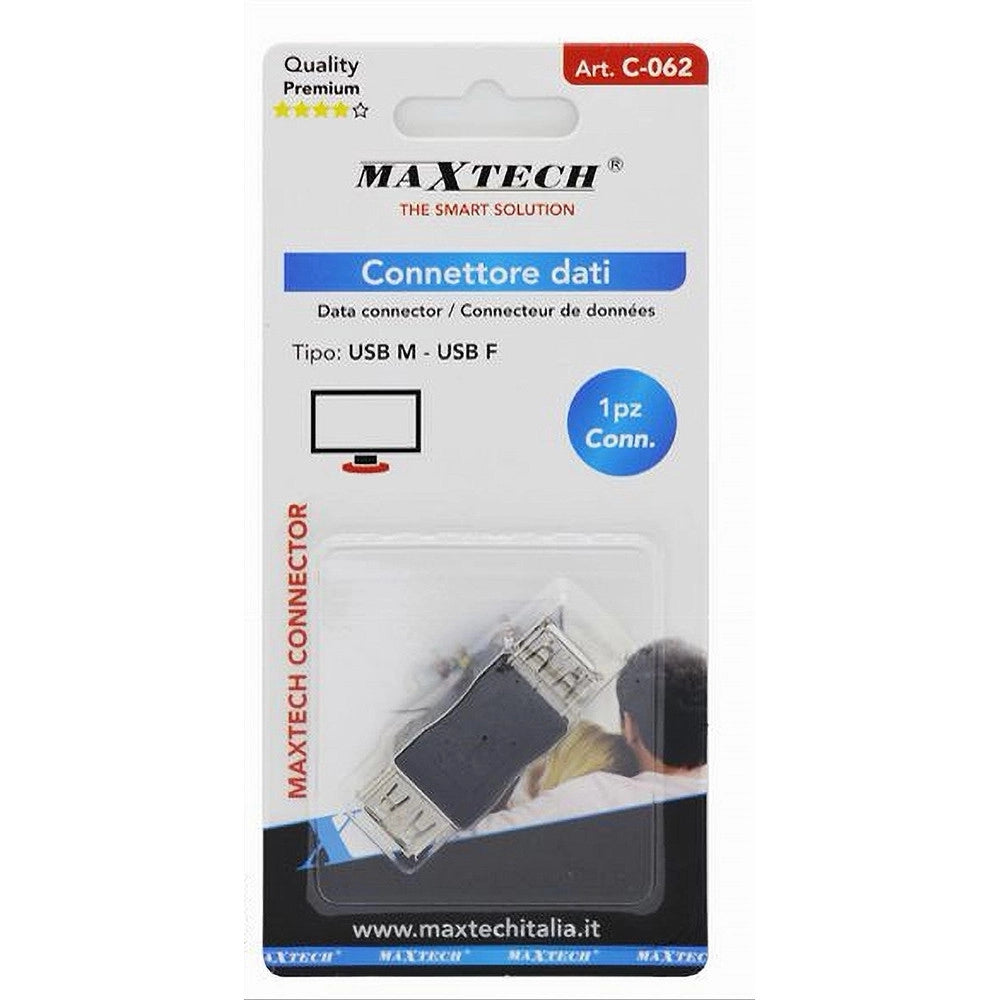 Trade Shop - Connettore Dati Adattatore Usb Femmina-femmina Accoppiatore Cavo Giunzione C-062 -
