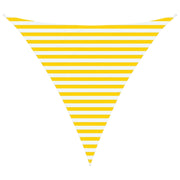 Vela Parasole | Telo Ombra | Vela da ombra solare Giallo e Bianco 3 x 3 x 3 m