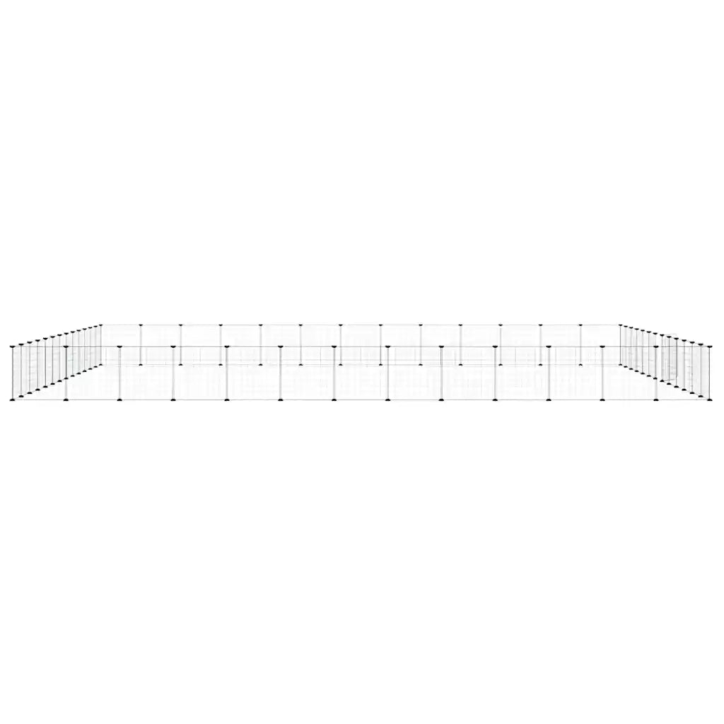 Gabbia per Animali 52 Pannelli con Porta Nero 35x35 cm Acciaio CFW6397226