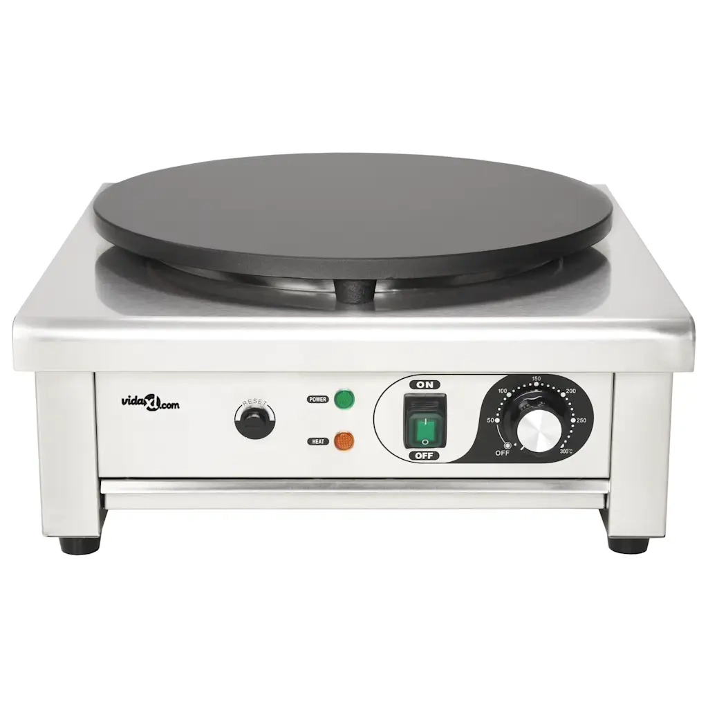 Piastra Elettrica per Crepes con Vassoio Estraibile 40 cm 3000 W cod mxl 44319