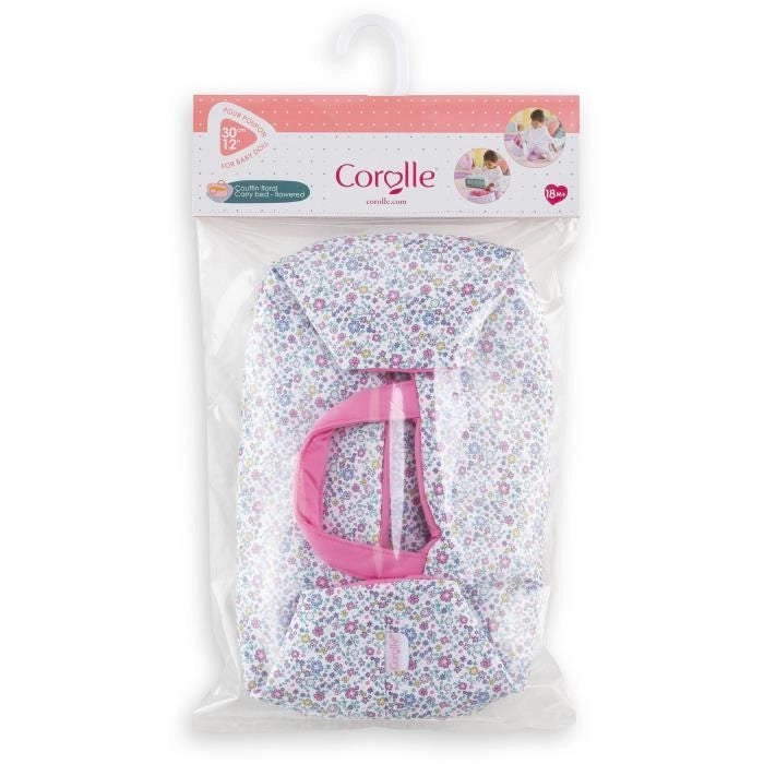 Accessori per bambole - COROLLE - Culla floreale - per bambola 30 cm - da 18 mesi