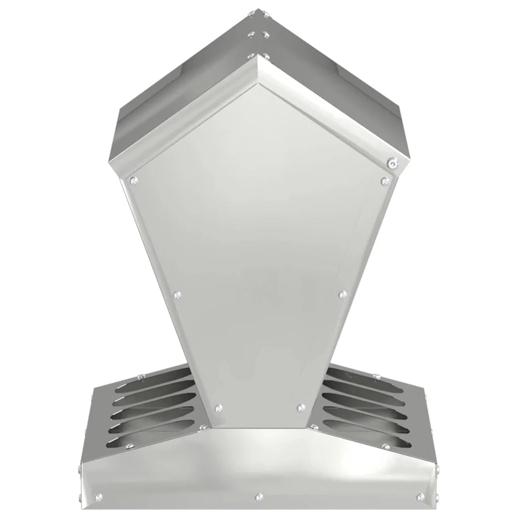 Feeder per pollo Argento 30 x 30 x 39 cm Acciaio zincato CFW2220936