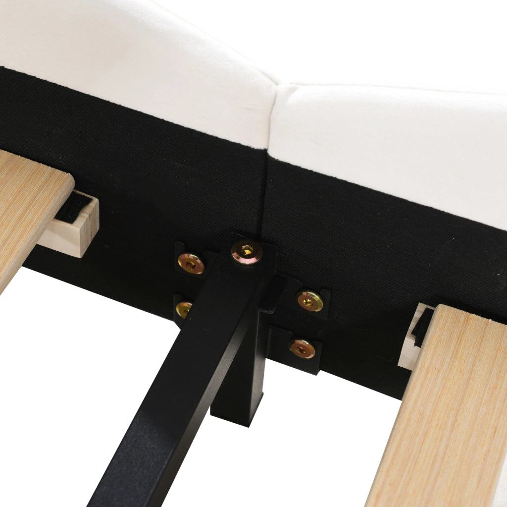 Letto per bambini a forma di orso 90x200 cm in velluto bianco