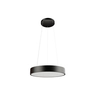 Tot Lampada a Sospensione o Plafoniera a LED Circolare XL 60W Dimmerabile Smart Tuya CCT 2600K-4000K Finitura Nero Opaco Diametro 650mm